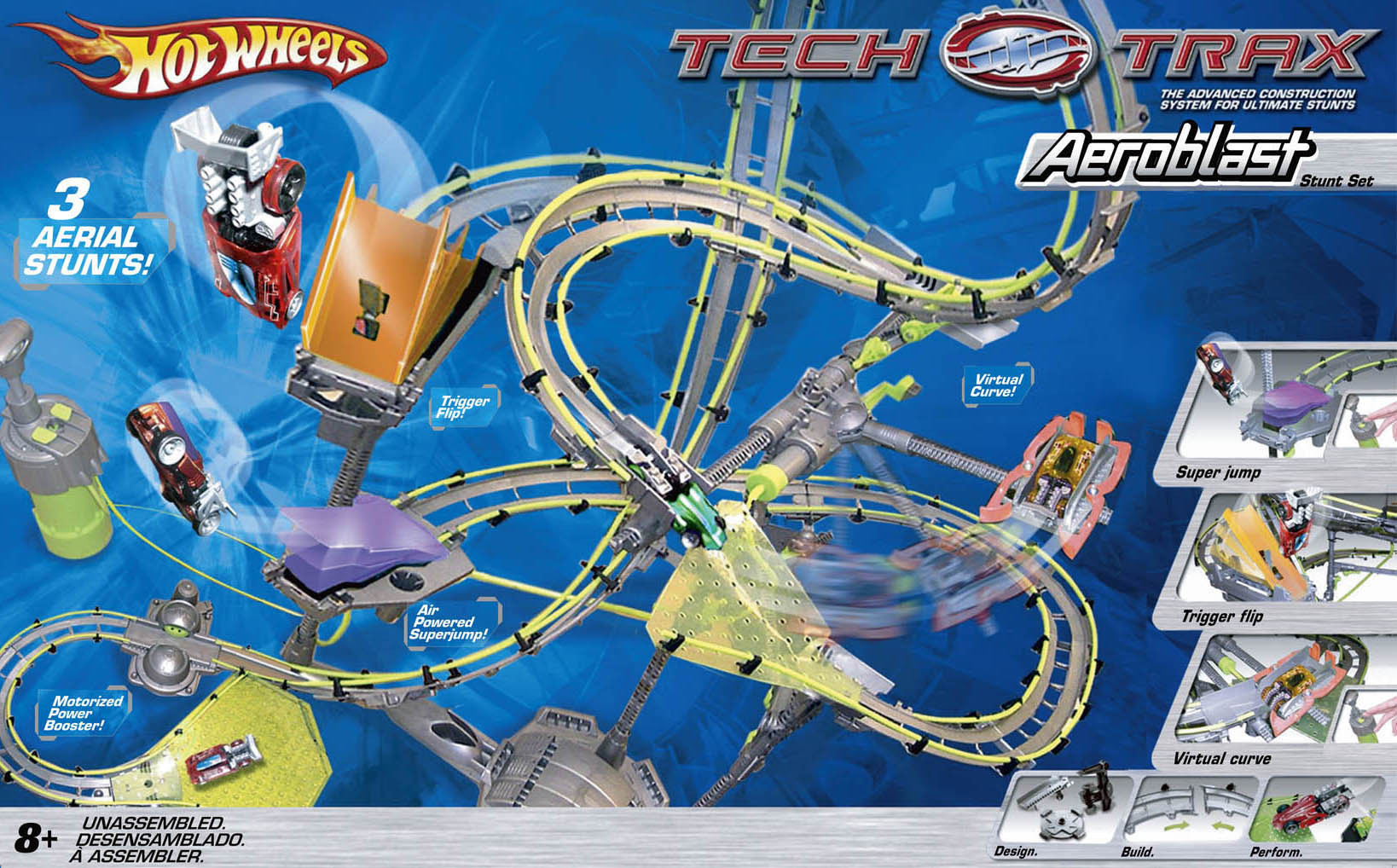 Hot Wheels Tech Trax Aeroblast packaging